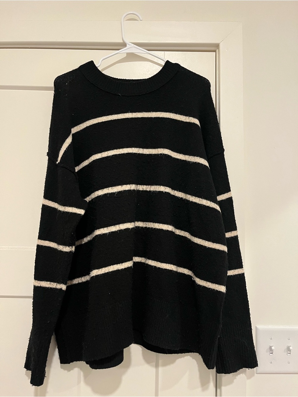 Black and white striped American Eagle sweater